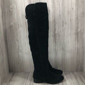 Plomo OTK Boots Women's EU 37 Black Suede Over The Knee